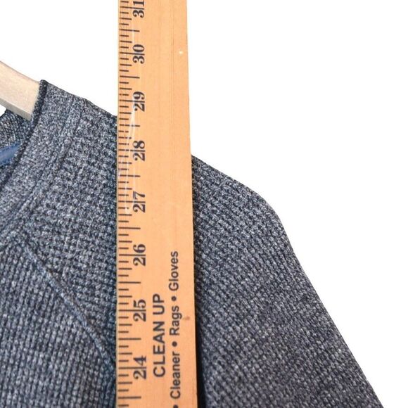 Vince 100% Pima Cotton Waffle Knit Pullover XXL Gray Blue Minimalist Luxe $168 - Picture 9 of 10